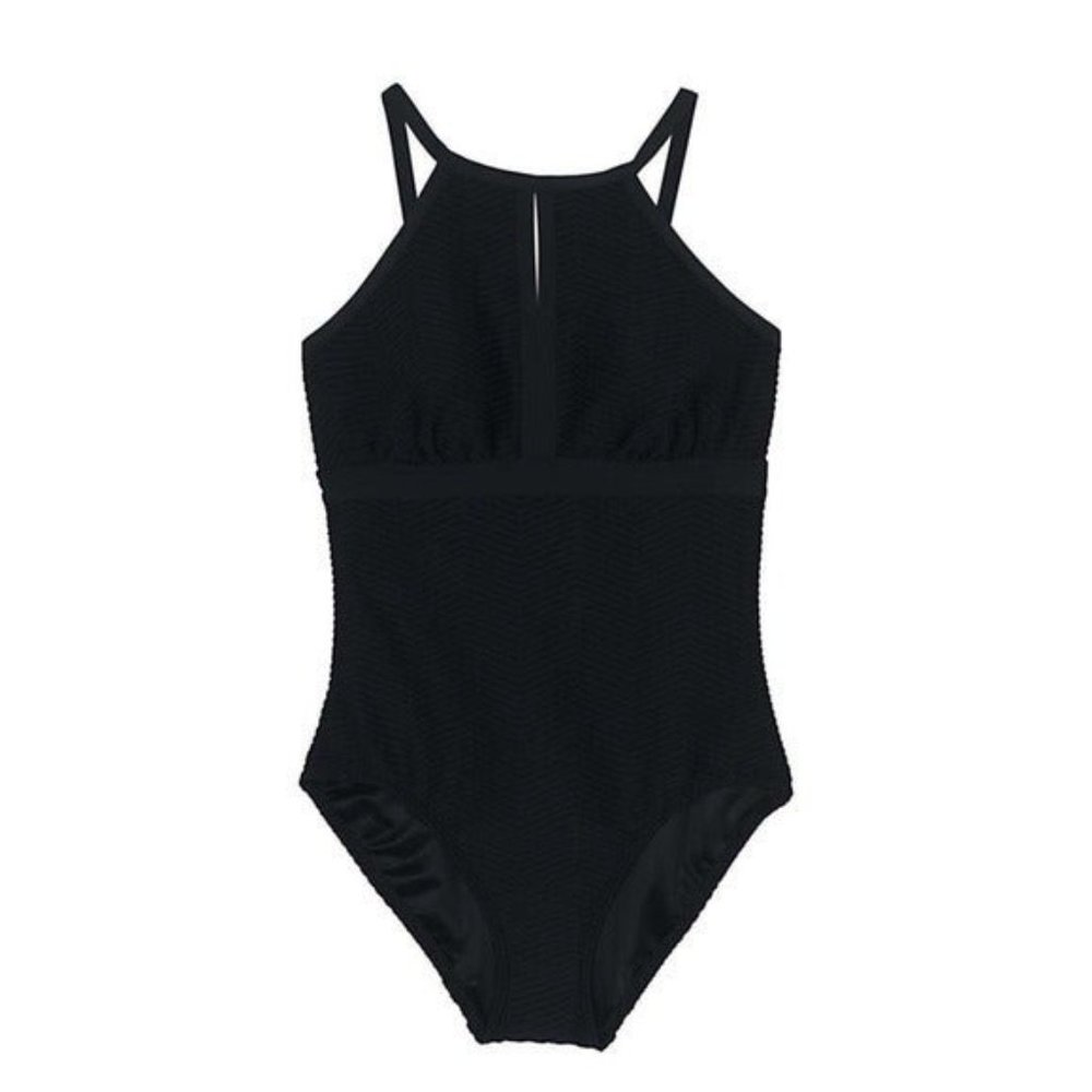 Lands end textured one piece swimsuit 4 D - Picture 3 of 3